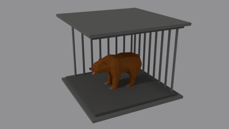 Создать мем: в клетке, медведь клипарт, медведь
