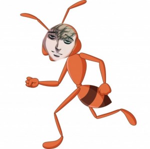 Create meme: ant, cartoon ant