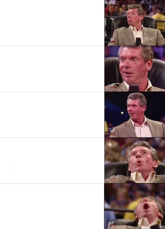 Create meme: Vince McMahon, Vince McMahon meme, vince McMahon reaction