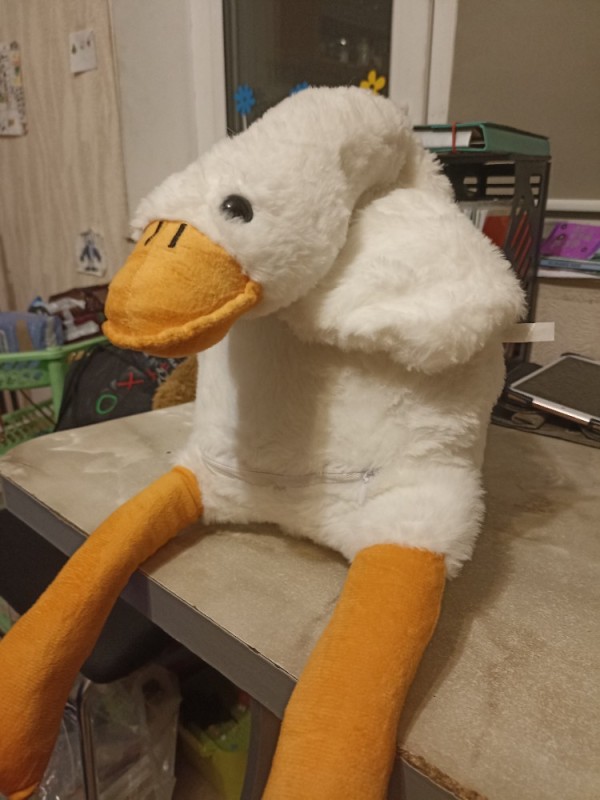 Create meme: goose is soft, soft toy goose, goose 