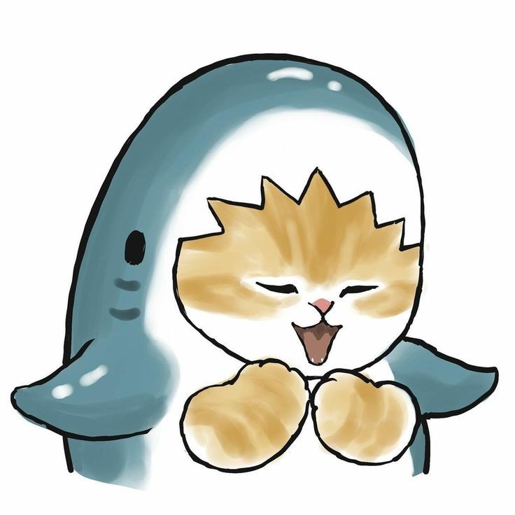 Create meme: cute cats , seals , cute drawings of cats