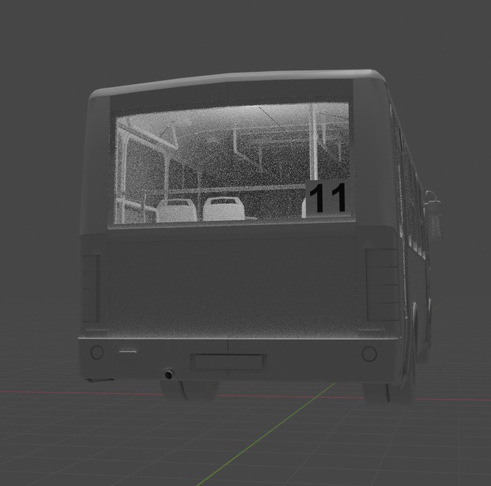 Создать мем: 3д модель автобус камаз, паз 3205 3д модель, белый самосвал 3д моделька