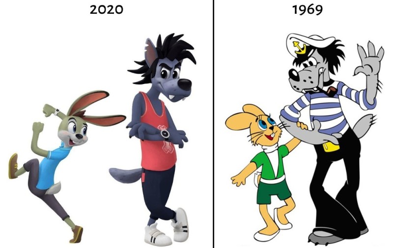 Создать мем: волк из ну погоди, ну погоди новый волк и заяц 2020, персонажи ну погоди