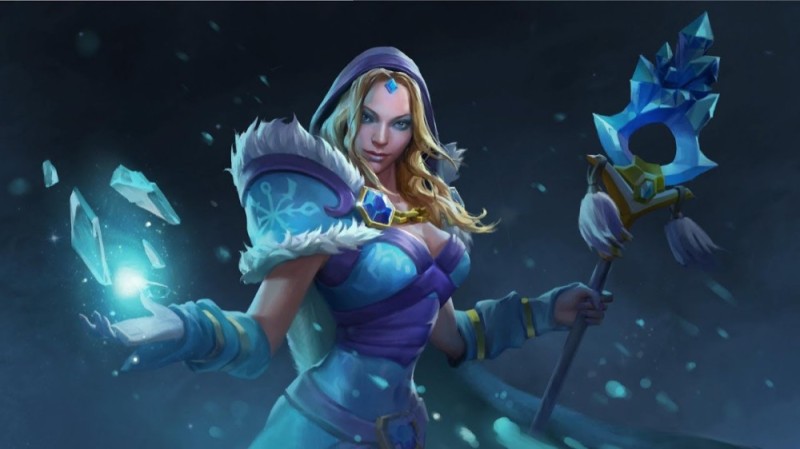 Create meme: the new hero of dota 2, crystal maiden dota 2, crystal maiden dota