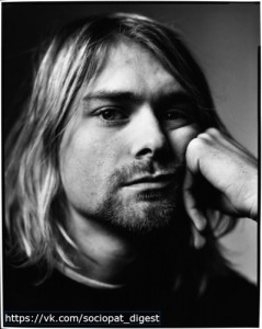 Create meme: Bored Kurt Cobain