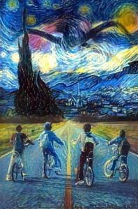 Создать мем: van gogh paintings, ван гог stranger things, van gogh starry night