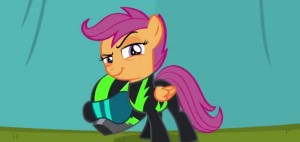 Create meme: pony scootaloo robot, Friendship is a miracle, mlp eg scootaloo
