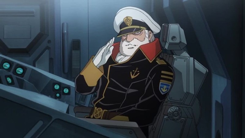 Create meme: space battleship Yamato captain, Space battleship Yamato 2199 captain, Yamato space battleship Captain Okita