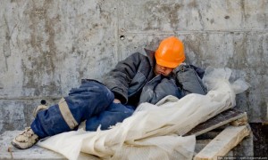 Create meme: migrant workers at a construction site, migrant workers