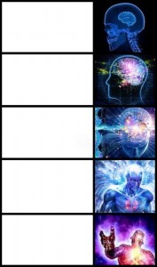 Create meme: the overmind's brain, meme about the brain overmind, the overmind months