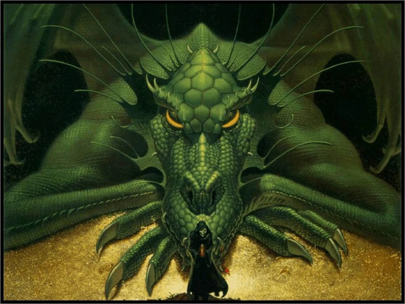 Create meme: The muzzle of the green dragon, green dragon, fantasy dragons