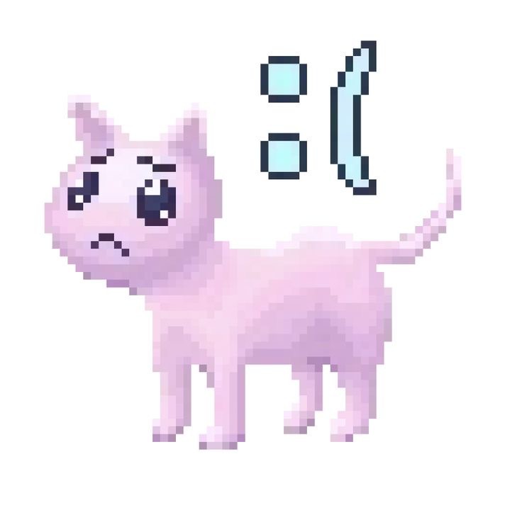 Создать мем: котик розовый, гифки пиксельные, пиксельная лама