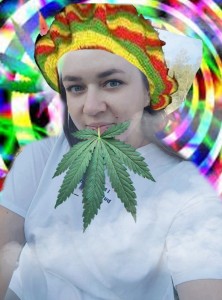 Create meme: cannabis, girl, people