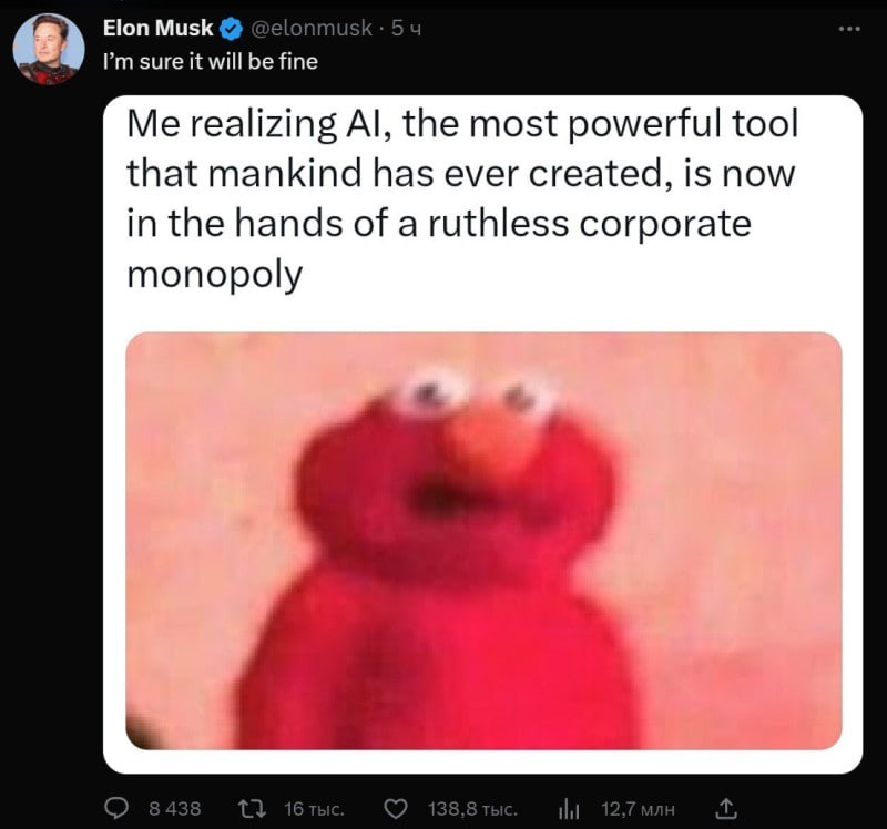 Create meme: text , Elmo meme, Twitter 