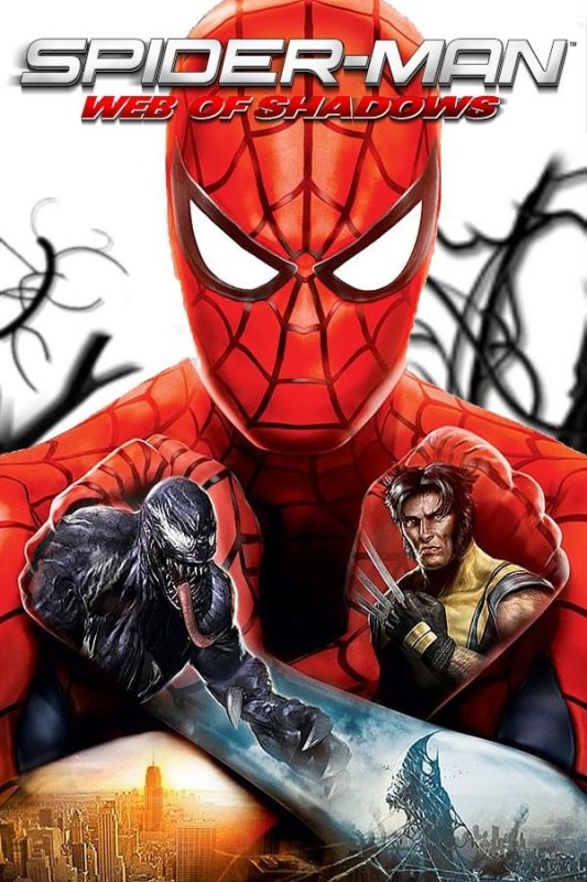 Create meme: spider man web of shadows psp, spider man web of shadows cover, spider-man: web of shadows