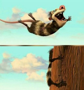 Create meme: ice age, the possums from ice age