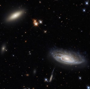 Создать мем: линзовидные галактики, ngc 691, галактика космос