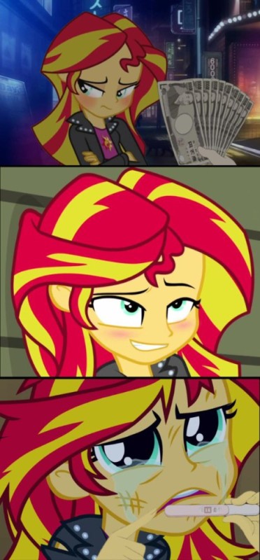 Create meme: sunset shimmer, Sunset shimmer equestria girl, Sunset shimmer pony is crying