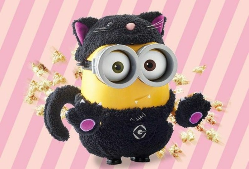 Create meme: minion Bob , cat minion, minion with a bear