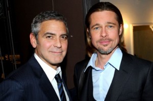 Create meme: the best man at the wedding, brad pitt, brad pitt and George Clooney