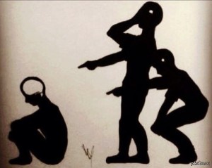 Create meme: never humiliate your friends for the sake of his credibility, silhouette, Banksy