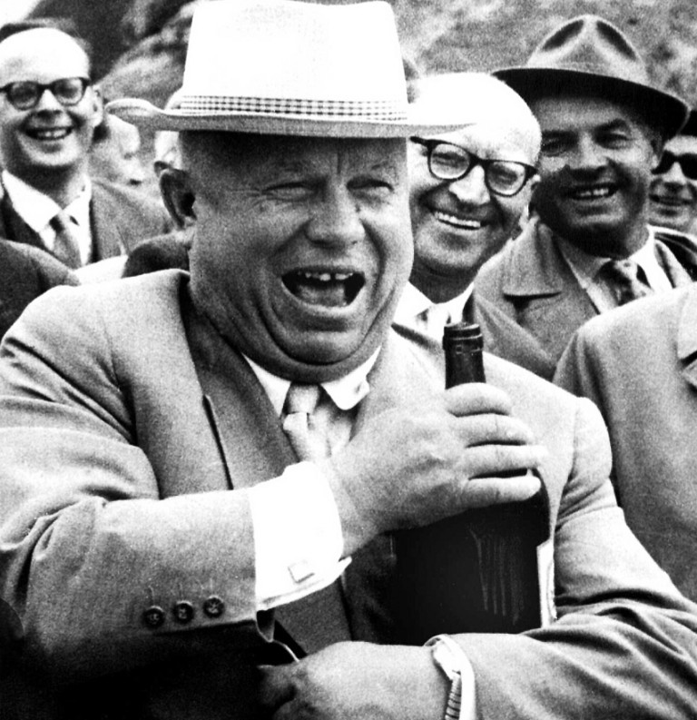 Create meme: nikita sergeevich khrushchev, Khrushchev 1958, Khrushchev in a hat