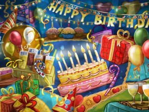 Create meme: happy birthday Vika, birthday cake, birthday Vika