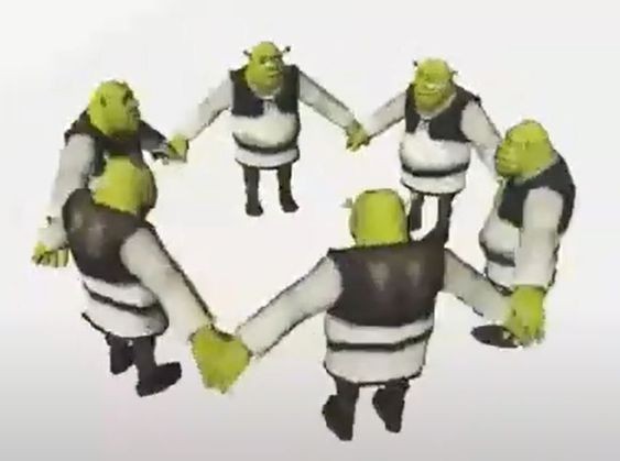 Create meme: dancing shrek, Shrek , Shrek the first part