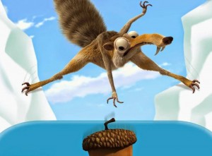 Create meme: ice age squirrel