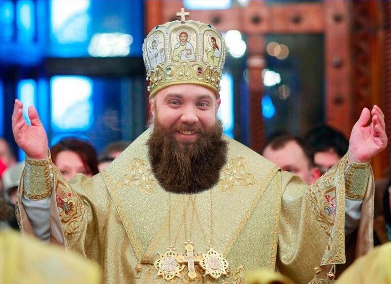 Create meme: orthodox priest, the Cathedral of the assumption, prayer rule