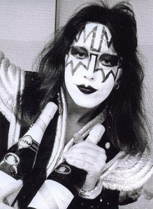 Create meme: picture of makeup ACE Frehley, ACE Frehley in makeup, ACE Frehley