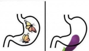 Создать мем: пищеварение, бабочка, бабочки в желудке