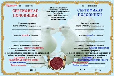 Create meme: joke certificates, the certificate of the half for the wedding, wedding certificate