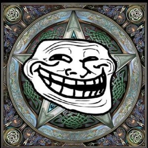 Create meme: magic, troll face, ezotroll