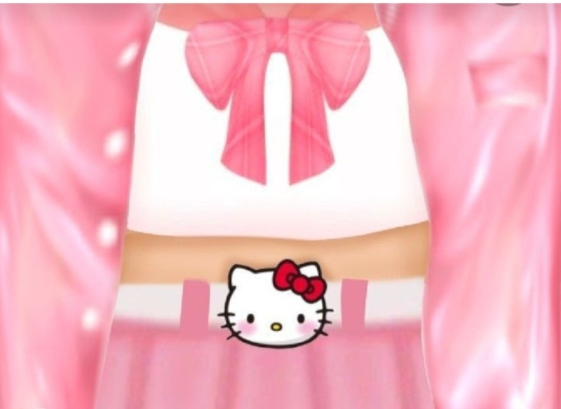 Create meme: t-shirt roblox cute pink with white, hello kitty drawings, roblox t shirts for girls pink