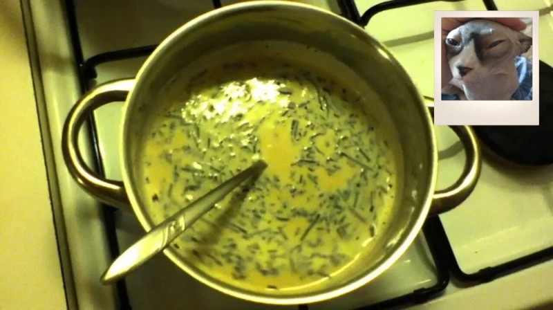 Create meme: side effect, soup with cheese, cheese soup with chicken