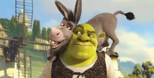 Create meme: Shrek Fiona donkey, donkey Shrek, Shrek