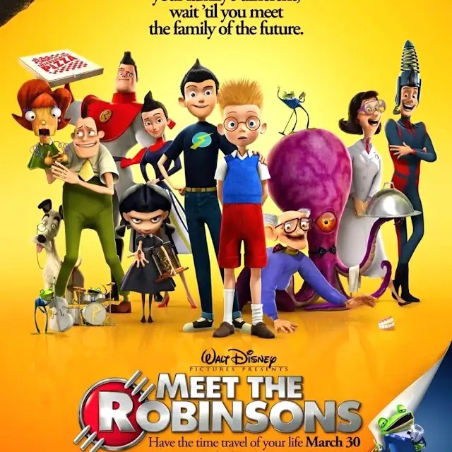 Create meme: Visiting the Robinsons cartoon 2007, Visiting the Robinsons (2007), Lewis to visit the Robinsons