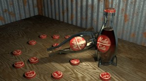 Create meme: a bottle of nuka cola, nuka-cola cap Wallpaper, nuka cola fallout