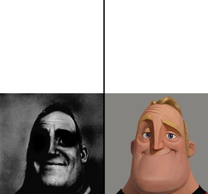 Создать мем: мемы, mr incredible becoming uncanny phase 2, люди которые знают мем