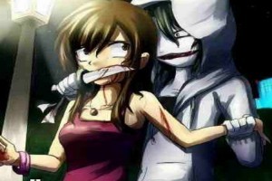 Create meme: Jeff the killer , jack is the creeppast killer, Jeff the killer and his girlfriend