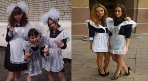 Create meme: in school uniform girls adult, September 1 high school girls, photo high school girls in school uniform