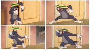Create meme: Tom from Tom and Jerry meme 2019, Tom and Jerry meme door, Tom from Tom and Jerry meme