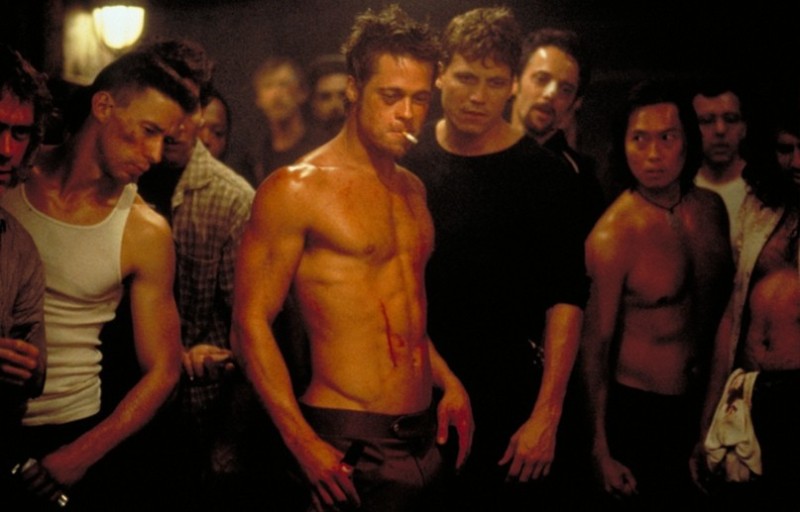 Create meme: fight club 1999 , a meat-eater, Brad Pitt at Fight Club