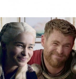 Create meme: smile daenerys meme, tormund Jaime and Brienne, Game of thrones