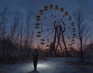 Create meme: Ferris wheel Pripyat from the top, Chernobyl and Pripyat, Pripyat