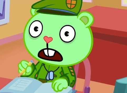 Создать мем: tree friends, флиппи хэппи три френдс, happy tree friends flippy