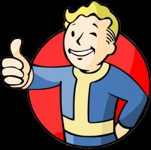 Create meme: vault boy red, man from fallout, fallout vault boy