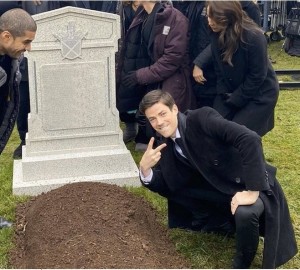 Create meme: grave, grant gastin near the grave, grant gastin near the grave of Oliver