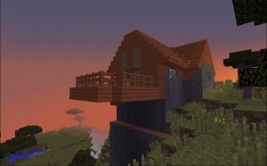 Create meme: house in the village minecraft forge, minecraft zombie village, house in minecraft